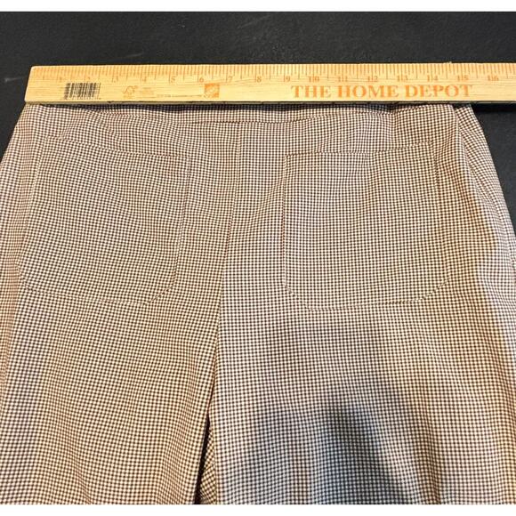 Altar’d State Brown Houndstooth Flare Dress Pants Lined Size L Women’s - Picture 5 of 10